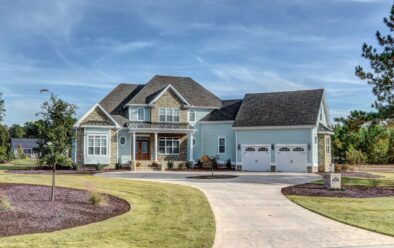 blue house exterior