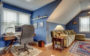 Photo of a finished attic apartment