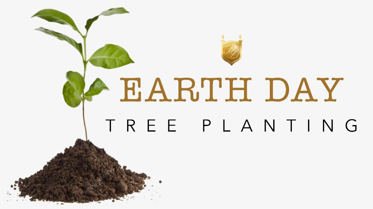 earth day tree planting icon