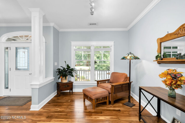 interior of enterance with grey walls