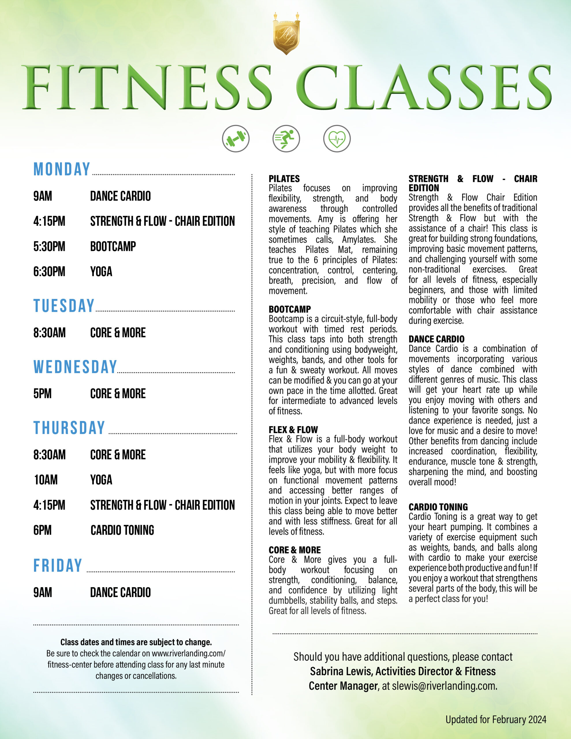 Fitness Center Pool River Landing   February 2024 Fitness.schedule Scaled 