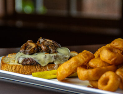 Mushroom Swiss Patty Melt