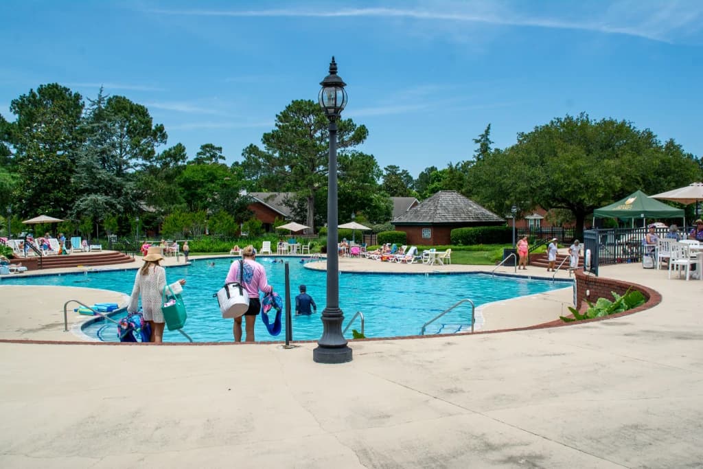 heated outdoor pool